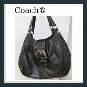 ✅ Coach Black Soho Leather Shoulder Bag - F15075